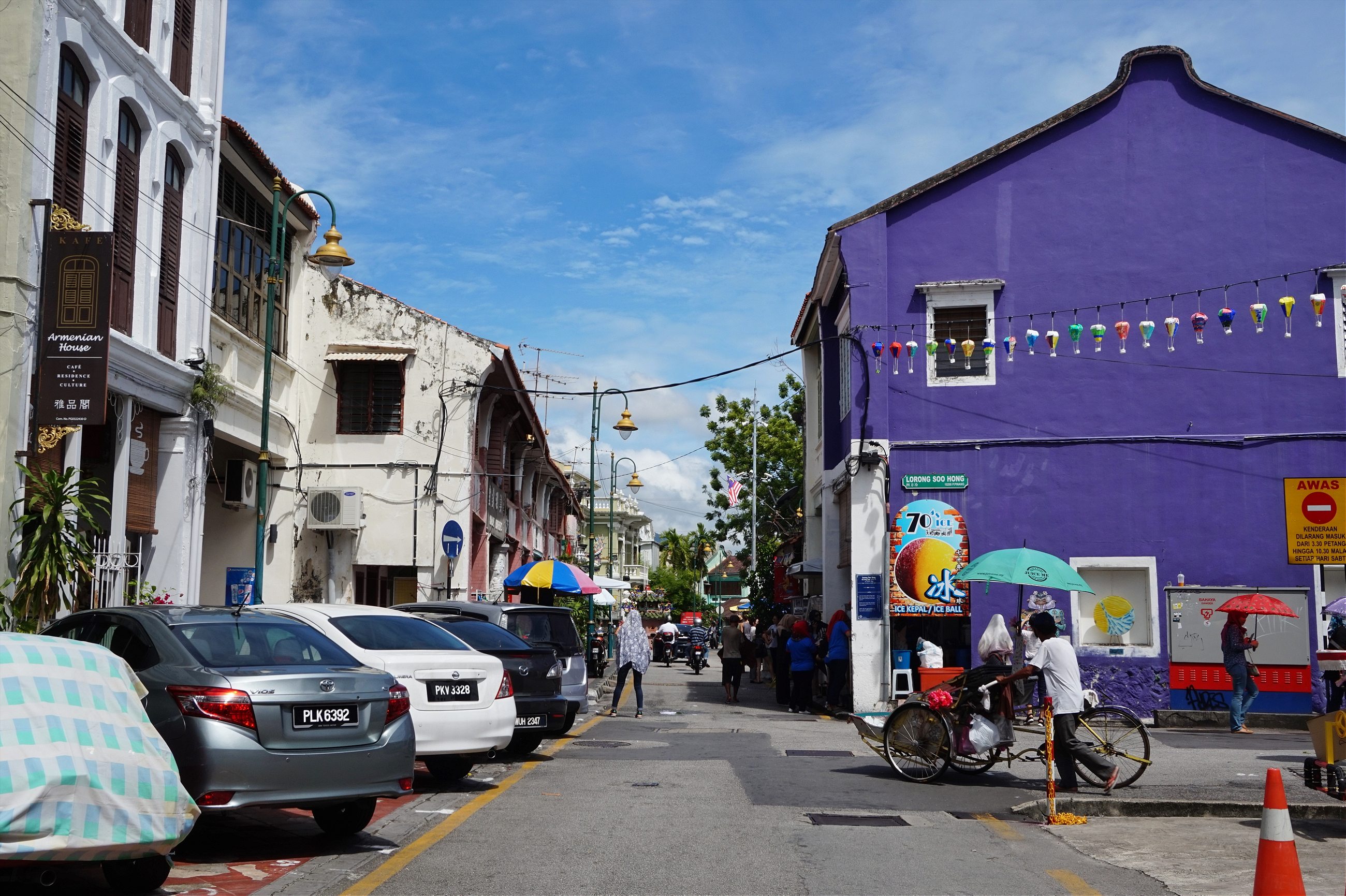 georgetown penang walking tour map